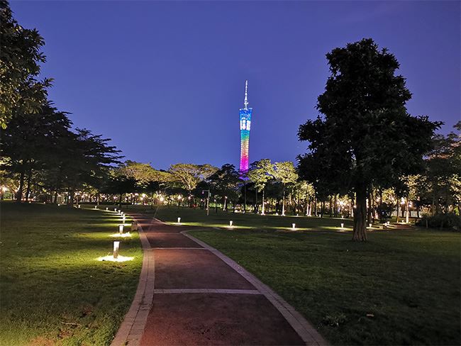 Rasenlampenprojekt in Guangzhou Ersha Island